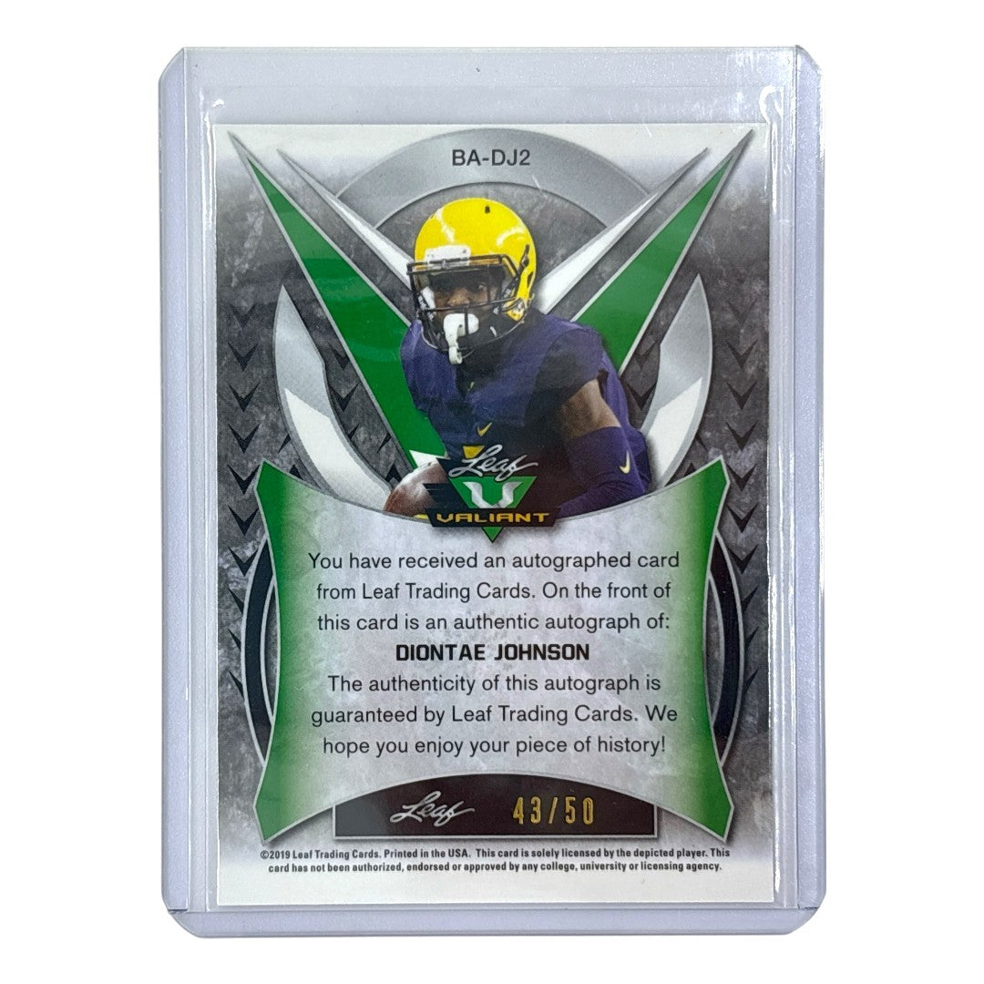 Leaf NFLカード VALIANT DIONTAE JOHNSON 43/50 #BA-DJ2 中古 IT1