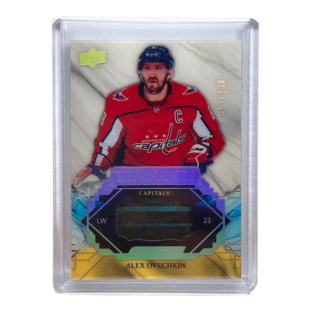 UPPER DECK NHLカード ENGRAINED ALEX OVECHKIN CAPITALS 013/100 #R-AO 中古 IT2