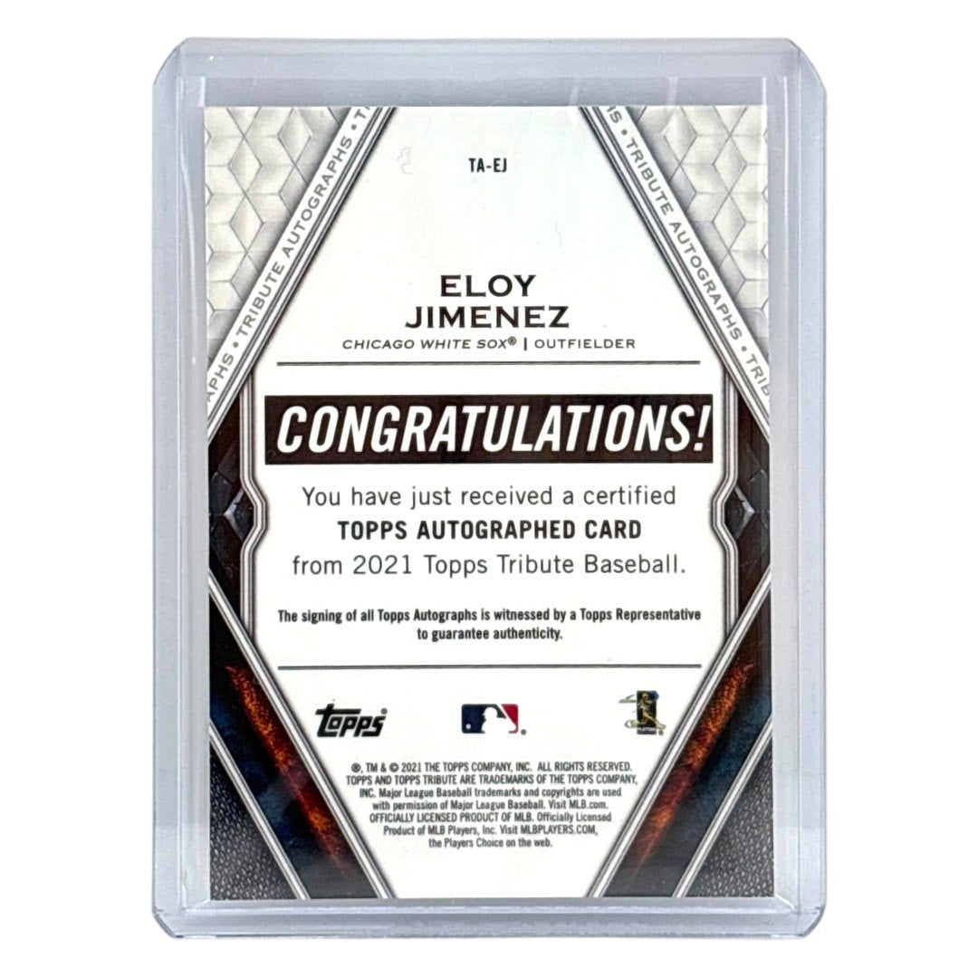 TOPPS MLBカード TRIBUTE ELOY JIMENEZ CHICAGO WHITE SOX /199 #TA-EJ 中古 IT1