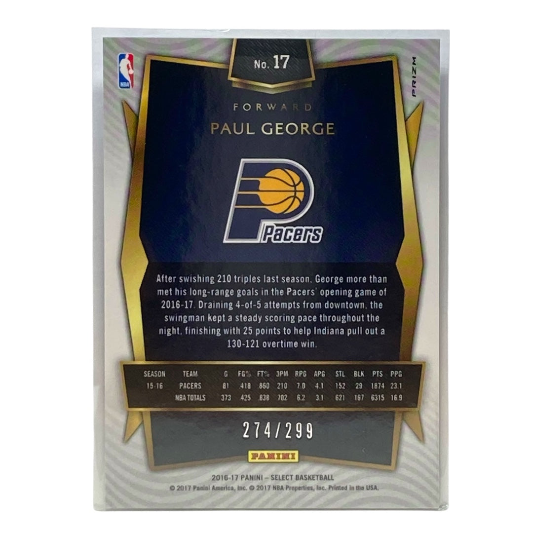 PANINI NBAカード SELECT PRIZM PAUL GEORGE PACERS 274/299 #17 中古 IT2