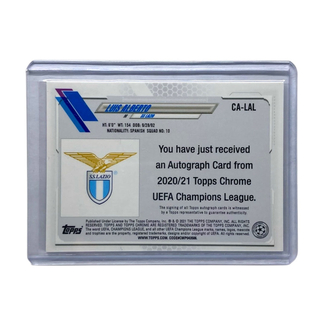 TOPPS サッカーカード CHROME LUIS ALBERTO LAZIO #CA-LAL 中古 IT2
