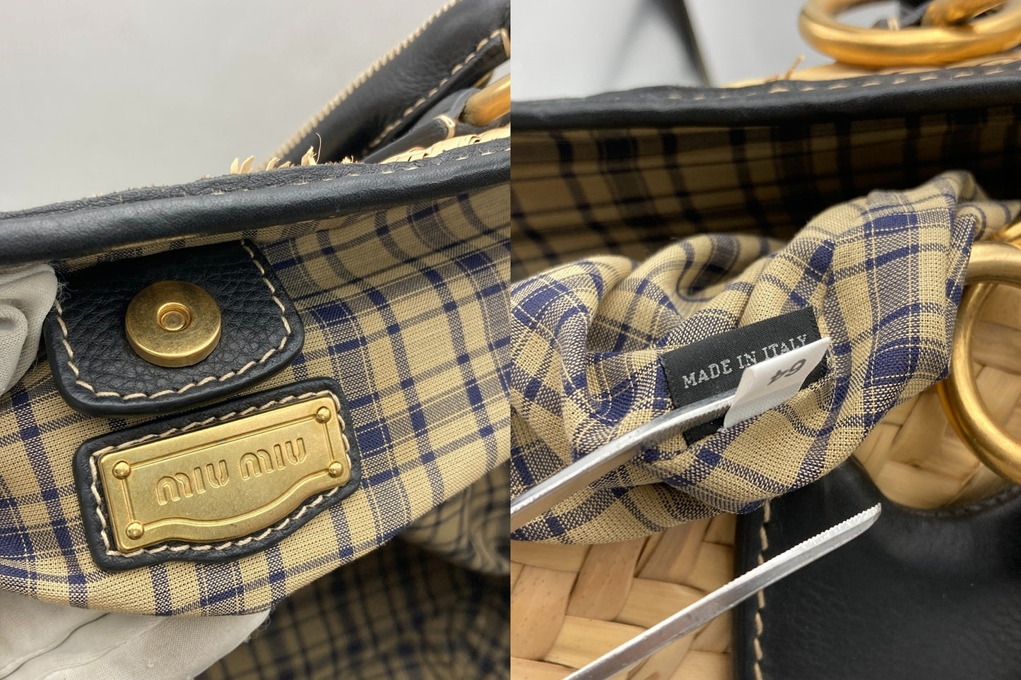 miumiu ミュウミュウ カゴバッグ 中古 D4