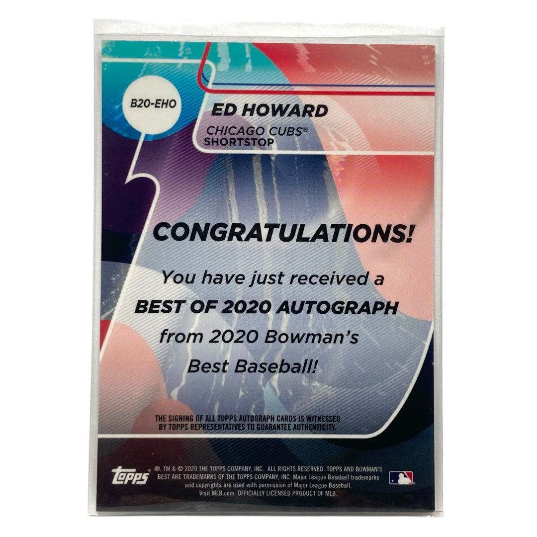 TOPPS MLBカード BOWMAN'S BEST ED HOWARD CUBS #B20-ЕНО 中古 IT2