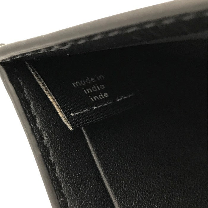 COACH コーチ コインウォレット 財布 メンズ 二つ折り レザー シンプル 無地 ブラック 79158 中古 T1