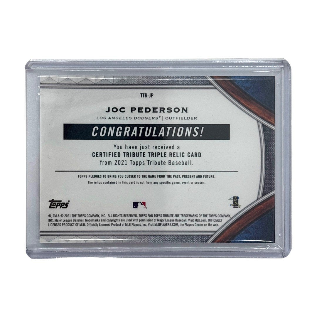 TOPPS MLBカード TRIBUTE JOC PEDERSON LOS ANGELES DODGERS 42/50 #TTR-JP 中古 IT1