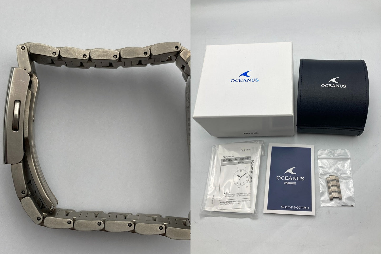 CASIO カシオ OCEANUS オシアナス 3hands model スマートアクセス搭載 腕時計 OCW-T150-2AJF 中古 D4