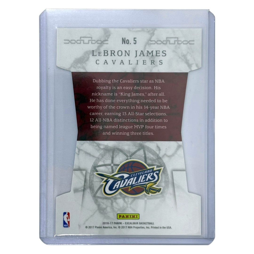 PANINI NBAカード EXCALIBUR DIE-CUT LEBRON JAMES CAVALIERS #5 中古 IT1