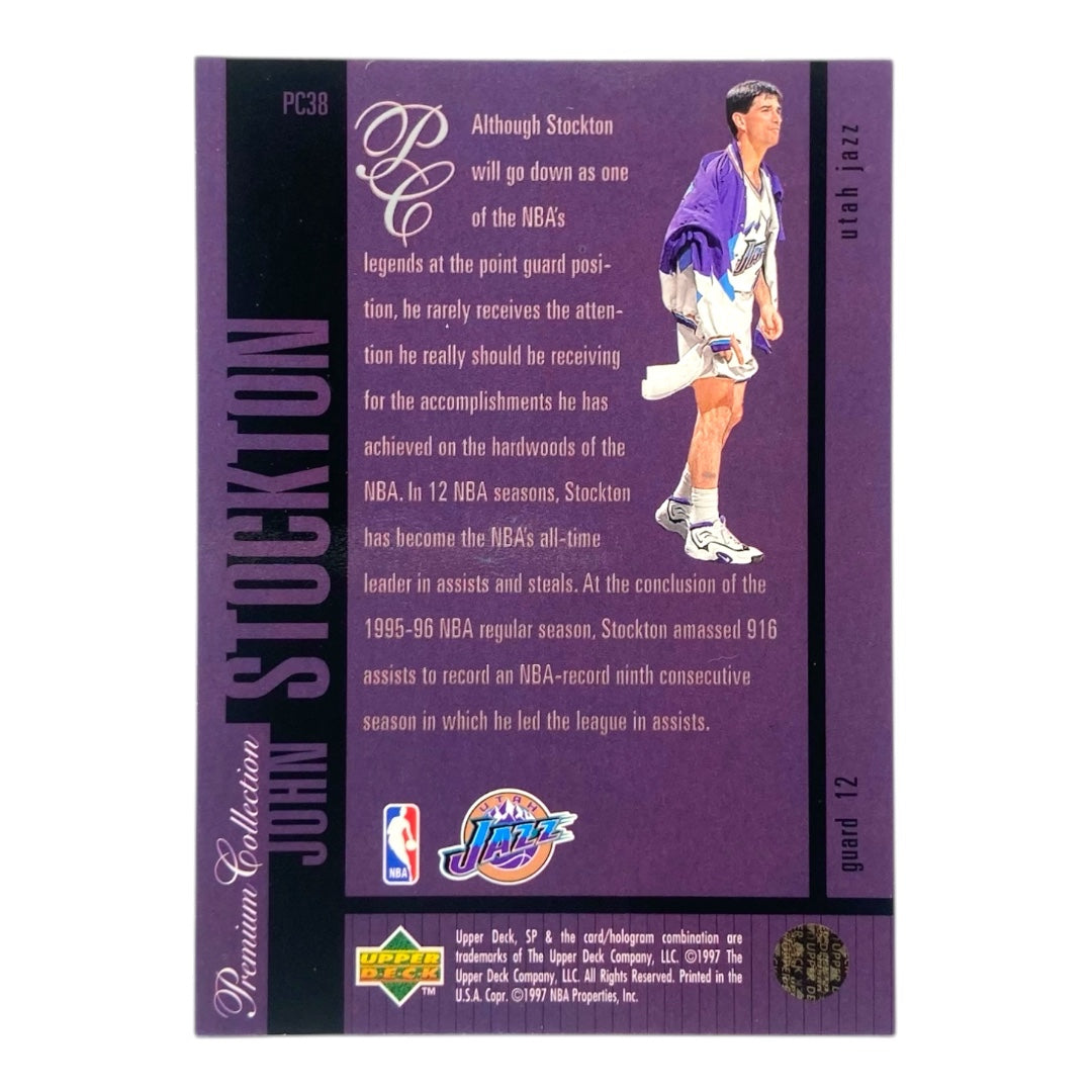 UPPER DECK NBAカード SP PREMIUM COLLECTION JOHN STOCKTON JAZZ #PC38 中古 IT2
