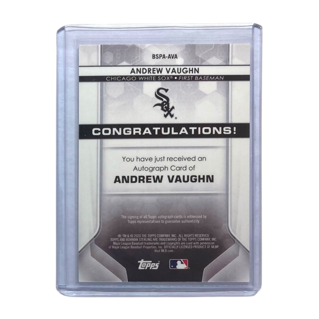 TOPPS MLBカード BOWMAN STERLING ANDREW VAUGHN CHICAGO WHITE SOX #BSPA-AVA 中古 IT2