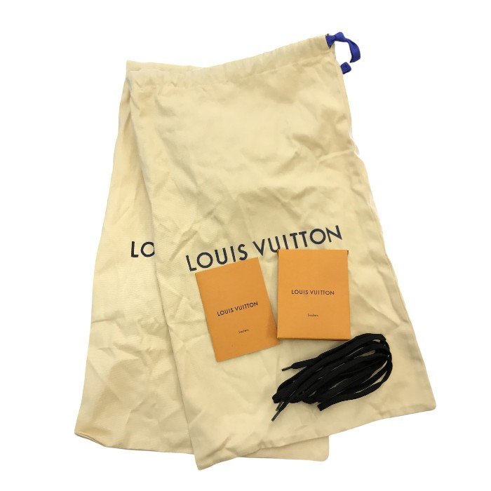 LOUIS VUITTON ルイヴィトン マッチアップ スニーカー メンズ ローカット レースアップ モノグラム エクリプス ブラック 8 (約26.5cm) 中古 T1