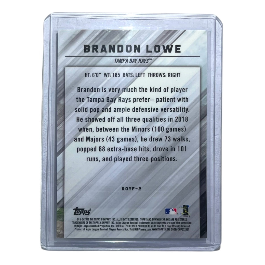 TOPPS MLBカード BOWMAN CHROME BRANDON LOWE TAMPA BAY RAYS /5 #ROYF-2 中古 IT2