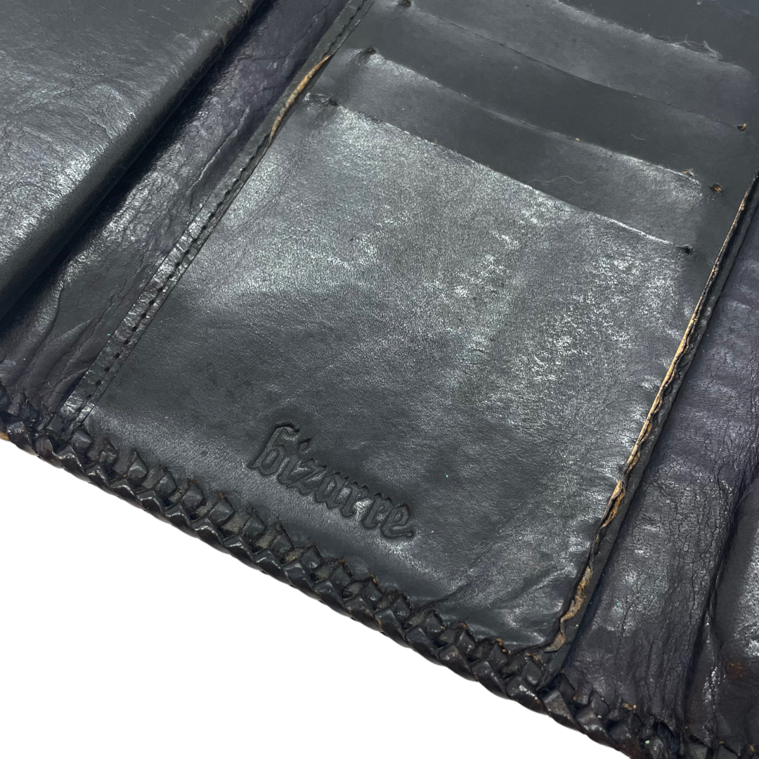 Bizarre ビザール スティングレイ レザー 三つ折り 財布 メンズ 中古 IT1