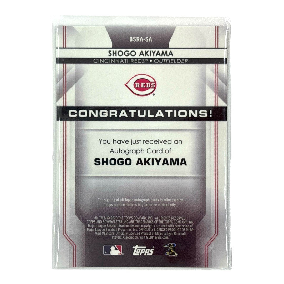 TOPPS MLBカード BOWMAN STERLING SHOGO AKIYAMA CINCINNATI REDS 04/99 #BSRA-SA 中古 IT1