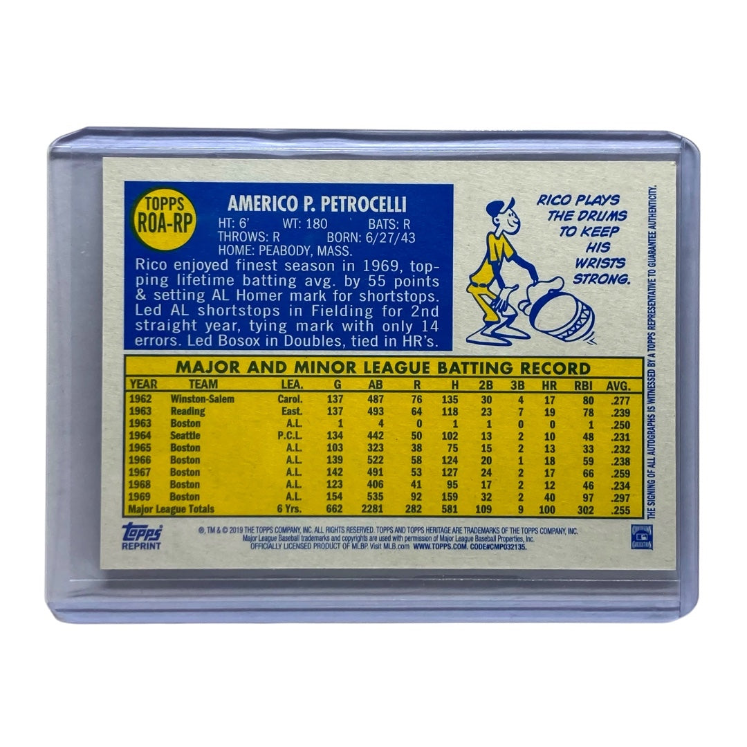 TOPPS MLBカード HERITAGE AMERICO P. PETROCELLI RED SOX #ROA-RP 中古 IT2