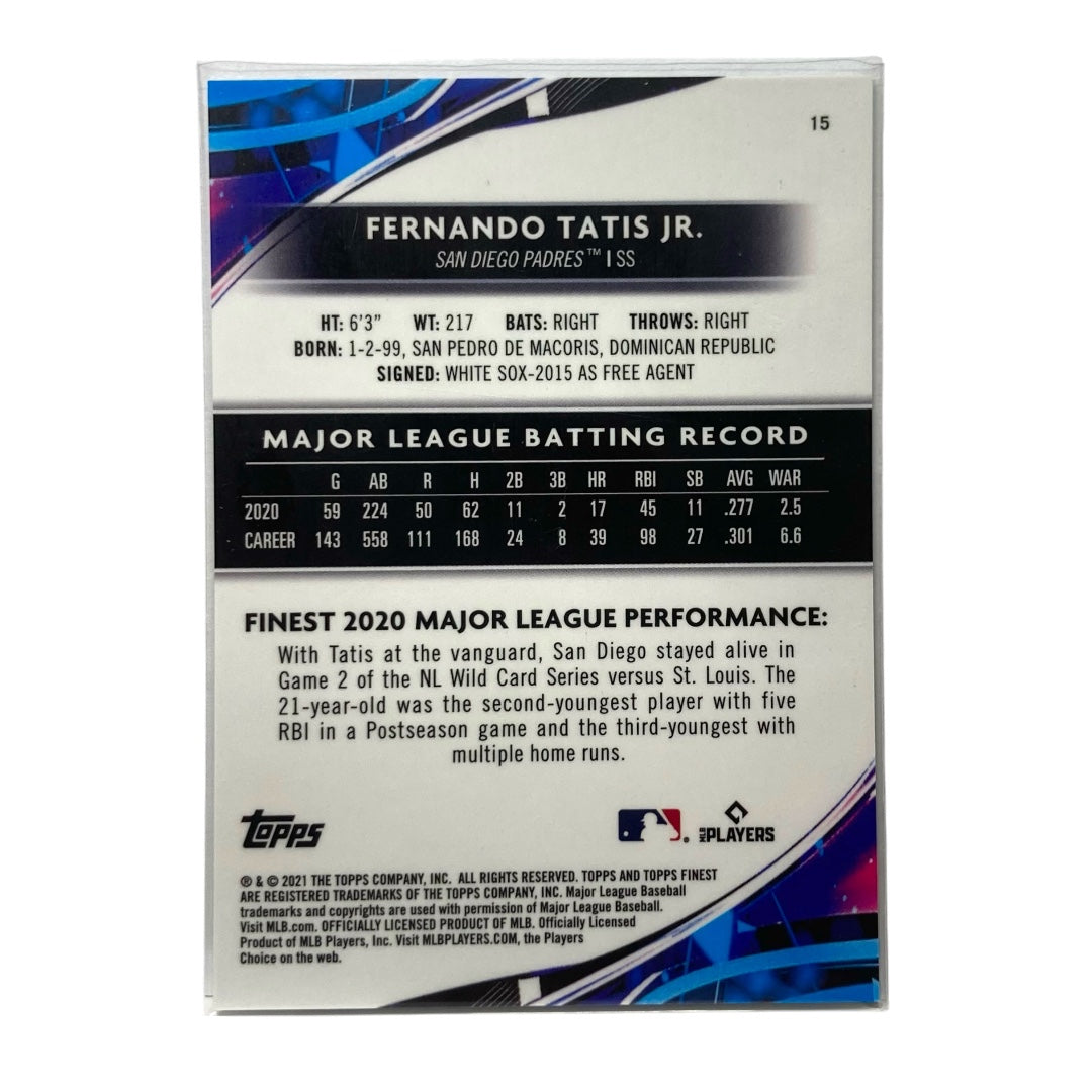 TOPPS MLBカード FINEST FERNANDO TATIS JR. PADRES 052/199 #15 中古 IT2