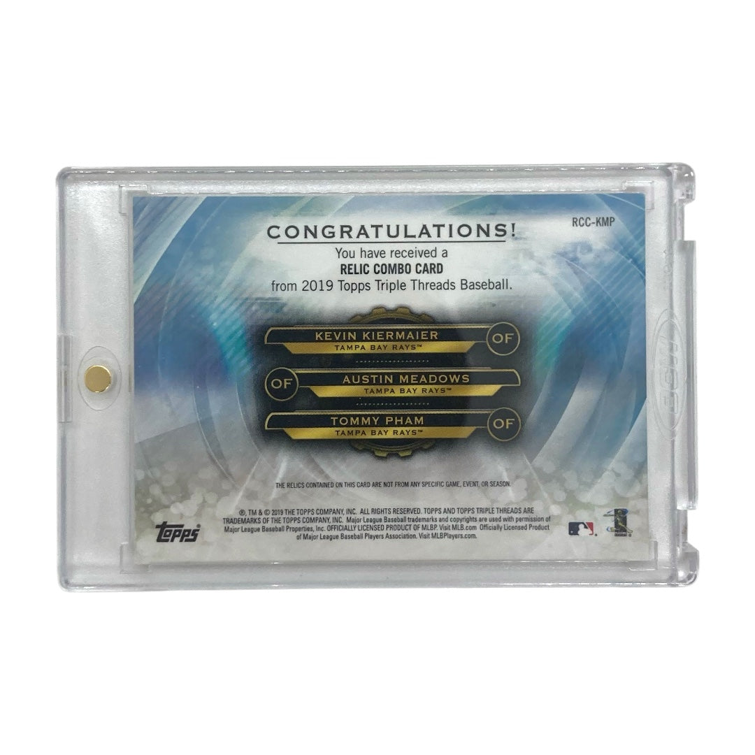 TOPPS MLBカード TRIPLE THREADS KEVIN KIERMAIER AUSTIN MEADOWS TOMMY PHAM RAYS 6/9 #RCC-KMP 中古 IT2