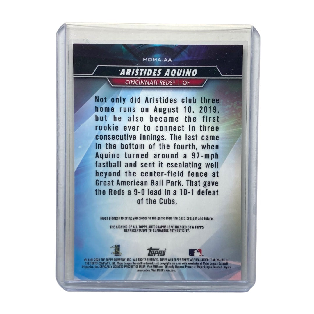 TOPPS MLBカード FINEST ARISTIDES AQUINO REDS #MOMA-AA 中古 IT2