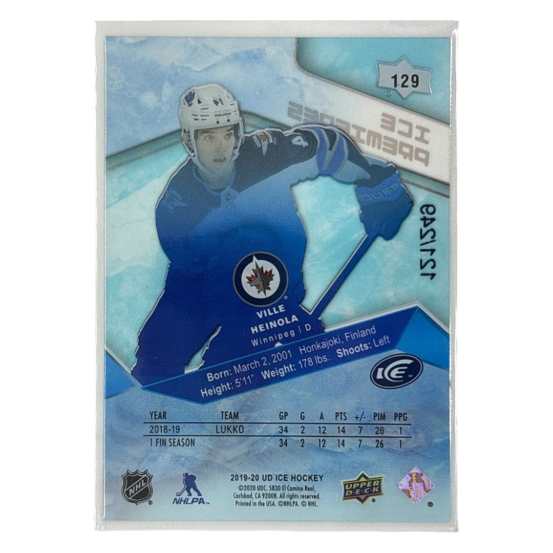UPPER DECK NHLカード ICE VILLE HEINOLA WINNIPEG JETS /249 #129 中古 IT1