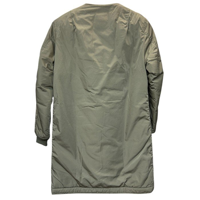 ALPHA INDUSTRIES SENSE OF PLACE アルファインダストリーズ センスオブプレイス ノーカラーコート M レディース MA-1 アウター 秋 冬 カーキ 中古 W4