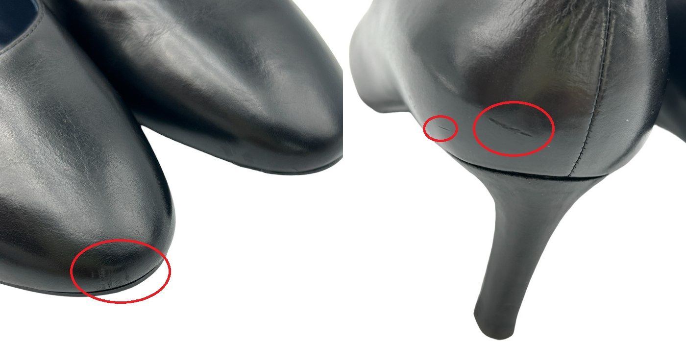 O'RIC オーリック GILLES ラウンドトゥ レディース パンプス 35 1/2 (約22.5cm) 中古 W4