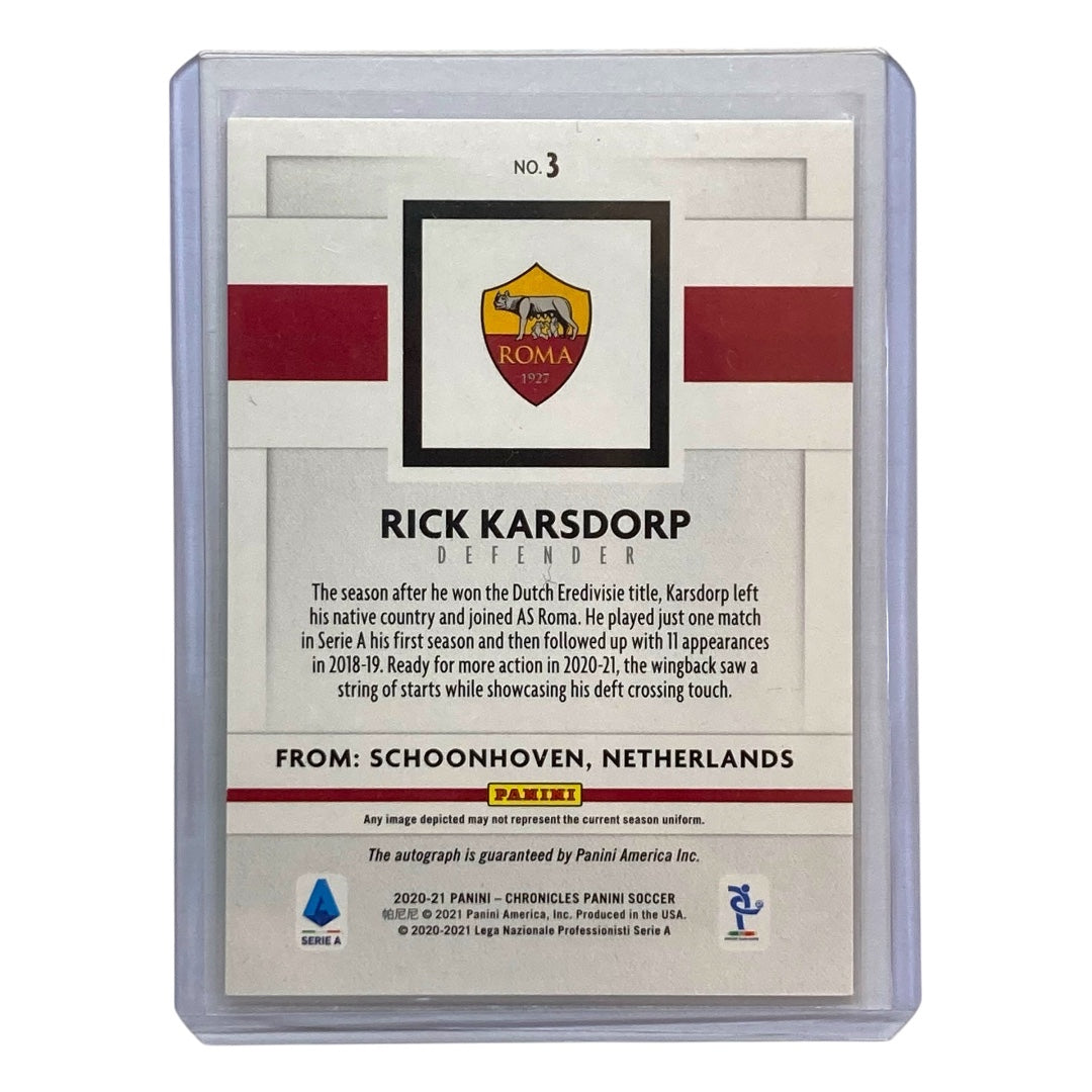 PANINI サッカーカード CHRONICLES PANINI RICK KARSDORP ROMA 046/311 #3 中古 IT2