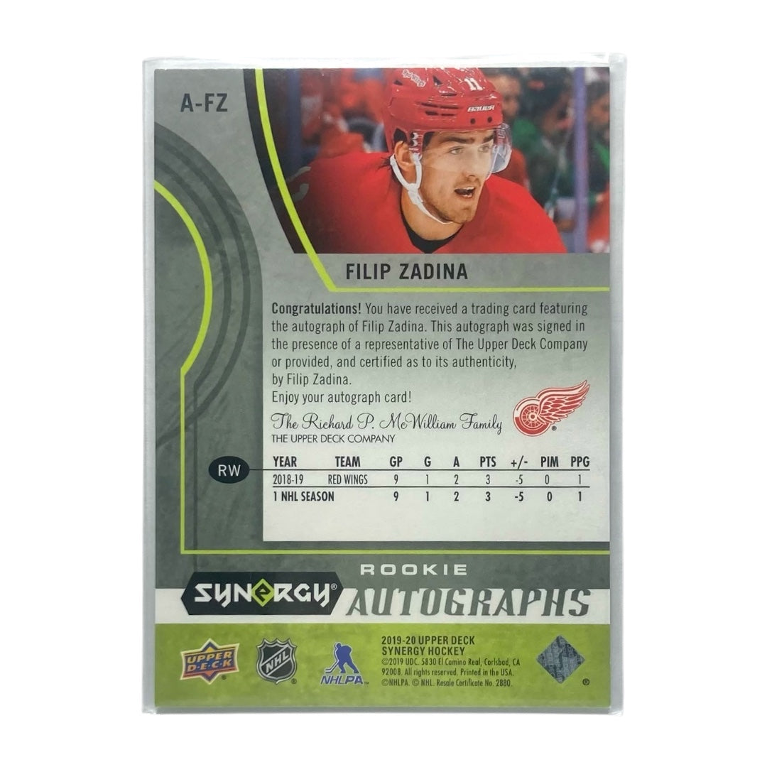 UPPER DECK NHLカード SYNERGY FILIP ZADINA RED WINGS #A-FZ 中古 IT2