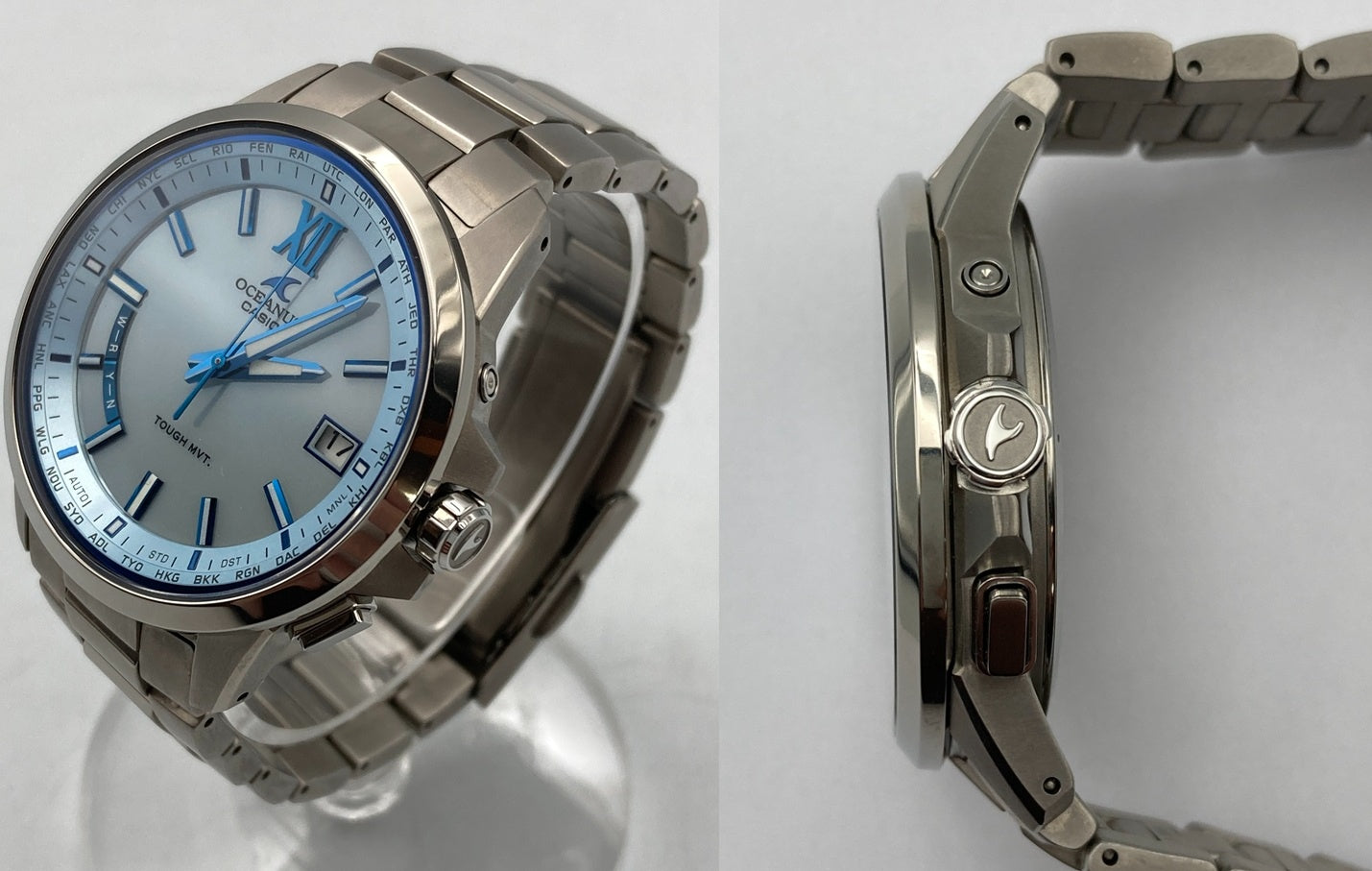 CASIO カシオ OCEANUS オシアナス 3hands model スマートアクセス搭載 腕時計 OCW-T150-2AJF 中古 D4