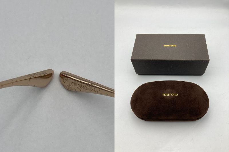 TOM FORD トムフォード チタニウム 度入り眼鏡 メガネフレーム TF5483 028 中古 D4