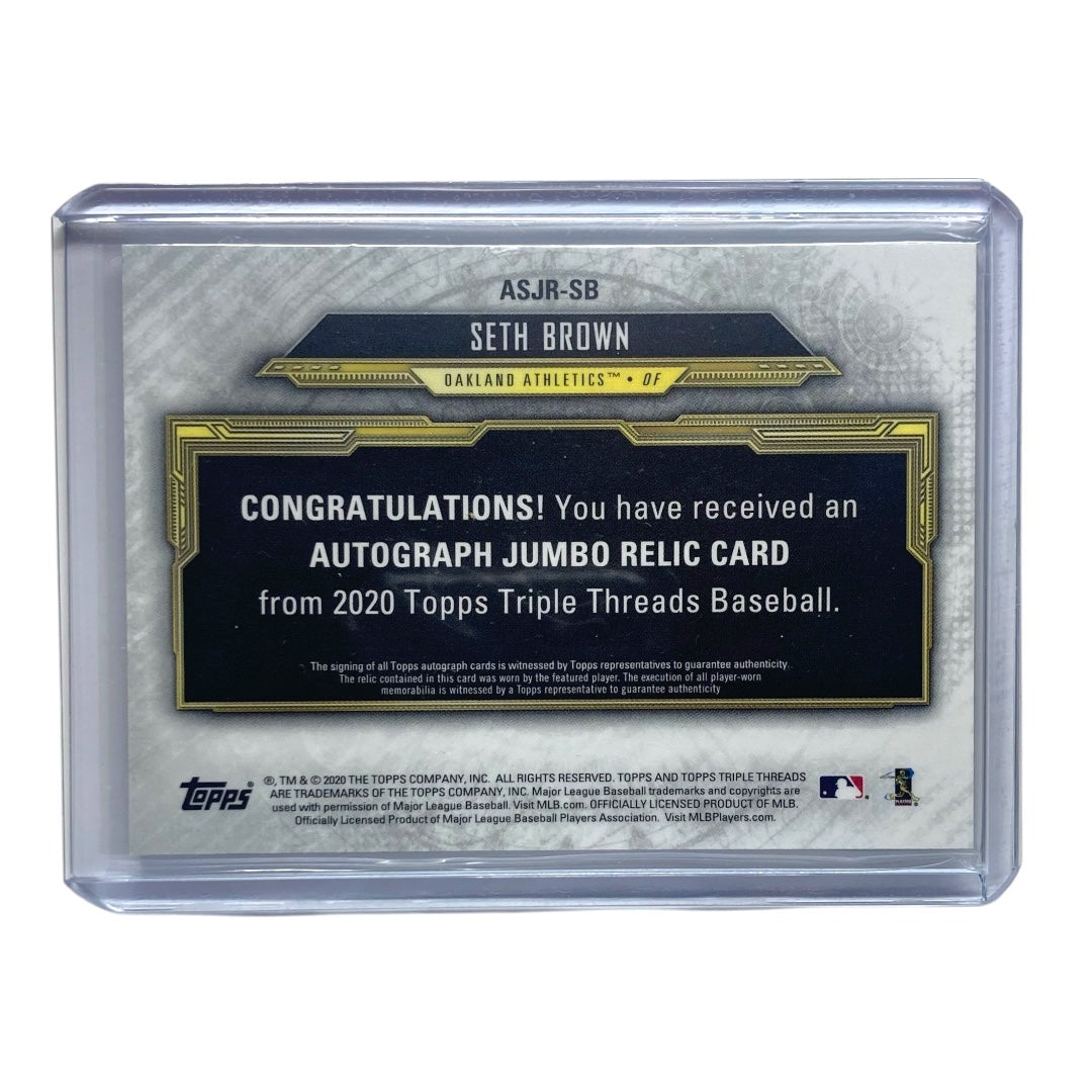 TOPPS MLBカード TRIPLE THREADS SETH BROWN ATHLETICS 40/50 #ASJR-SB 中古 IT2