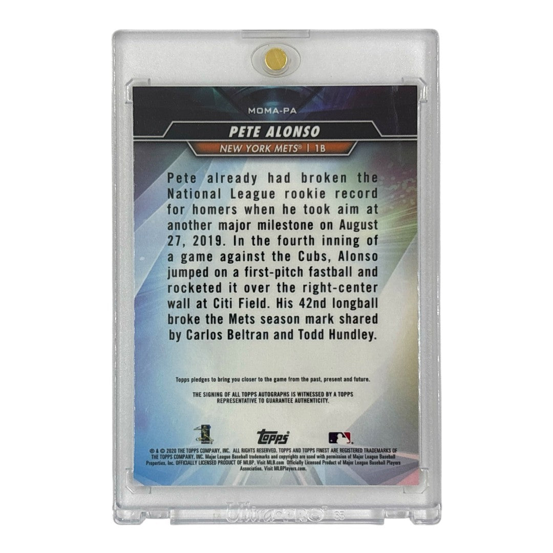 TOPPS MLBカード FINEST PETE ALONSO NEW YORK METS #MOMA-PA 中古 IT1
