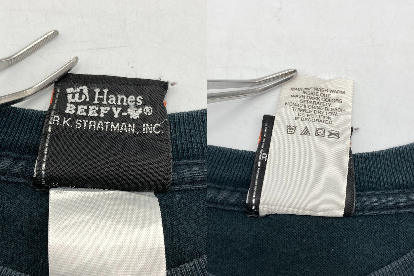 ヘインズ Hanes Harley-Davidson ハーレーダビッドソン ポケット プリントTシャツ イーグル サイズXL 中古 D4