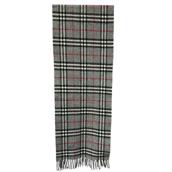 BURBERRY LONDON バーバリー ロンドン ノバチェック ラムウール 100% マフラー ブランド レディース メンズ ストール 中古 W4