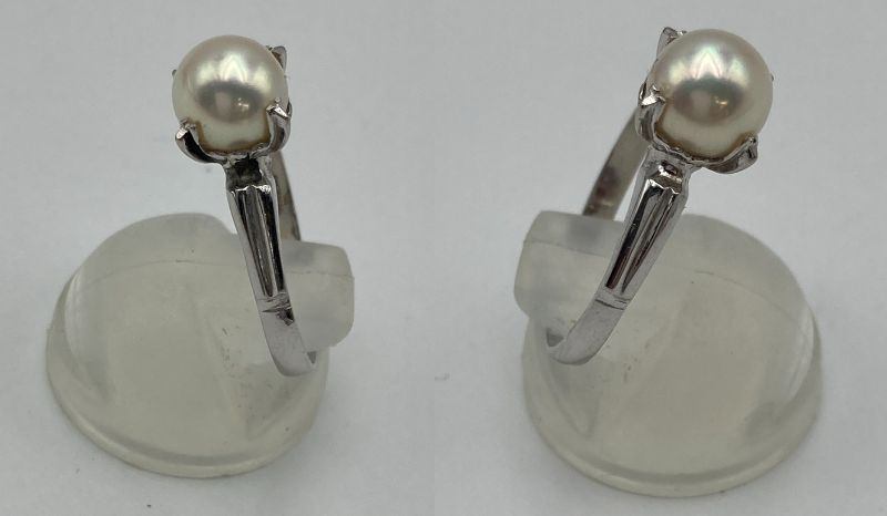 K14WG 6.5~7.0mmパール リング 約13号 中古 D4