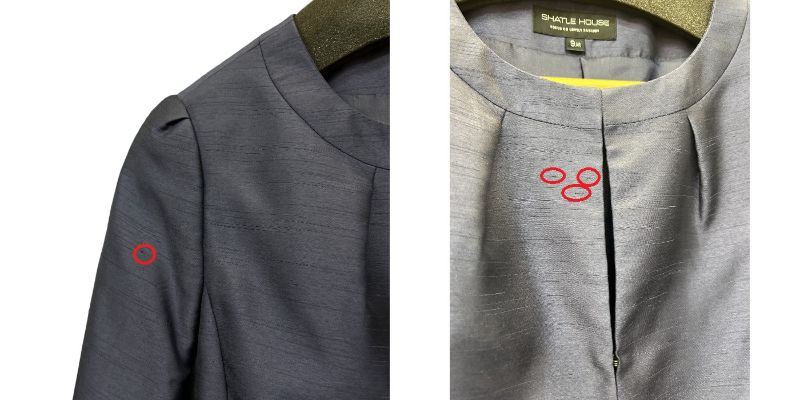 SHATLE HOUSE シャトルハウス フォーマル セットアップ 9号 ワンピース ノーカラージャケット レディース レース 中古 W4