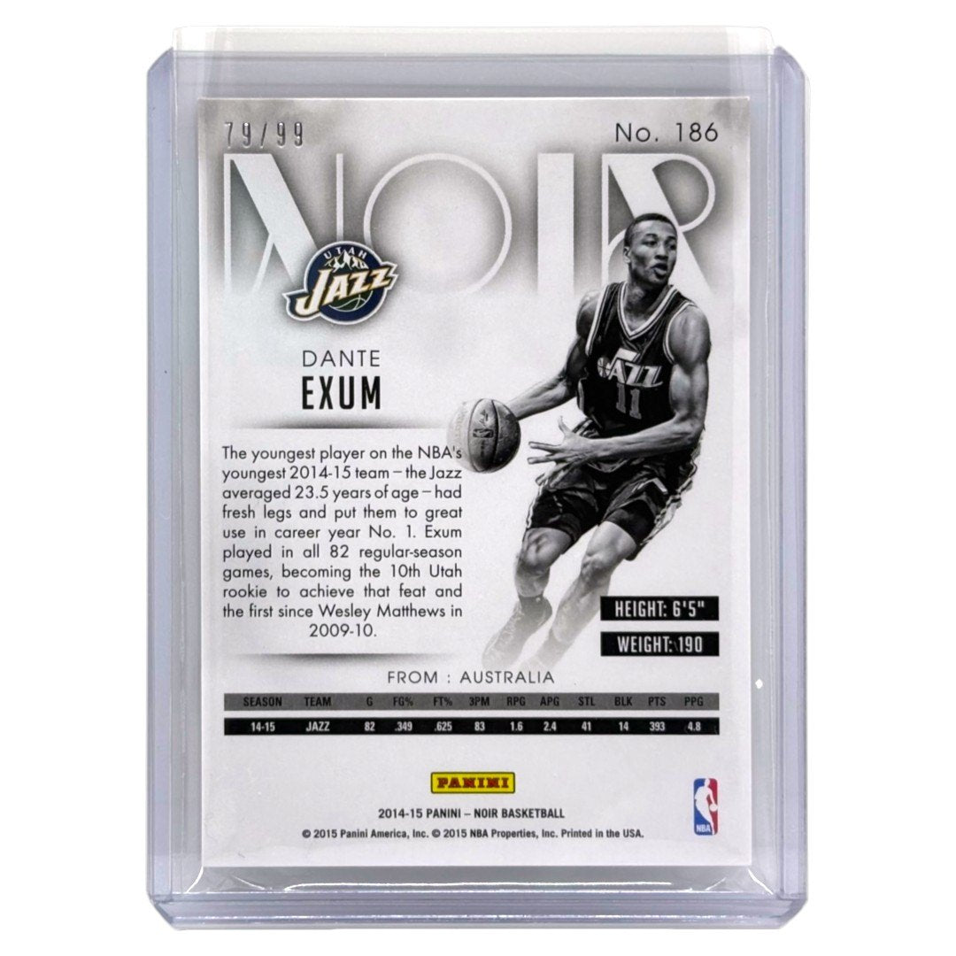 PANINI NBAカード NOIR DANTE EXUM JAZZ /99 #186 中古 IT1