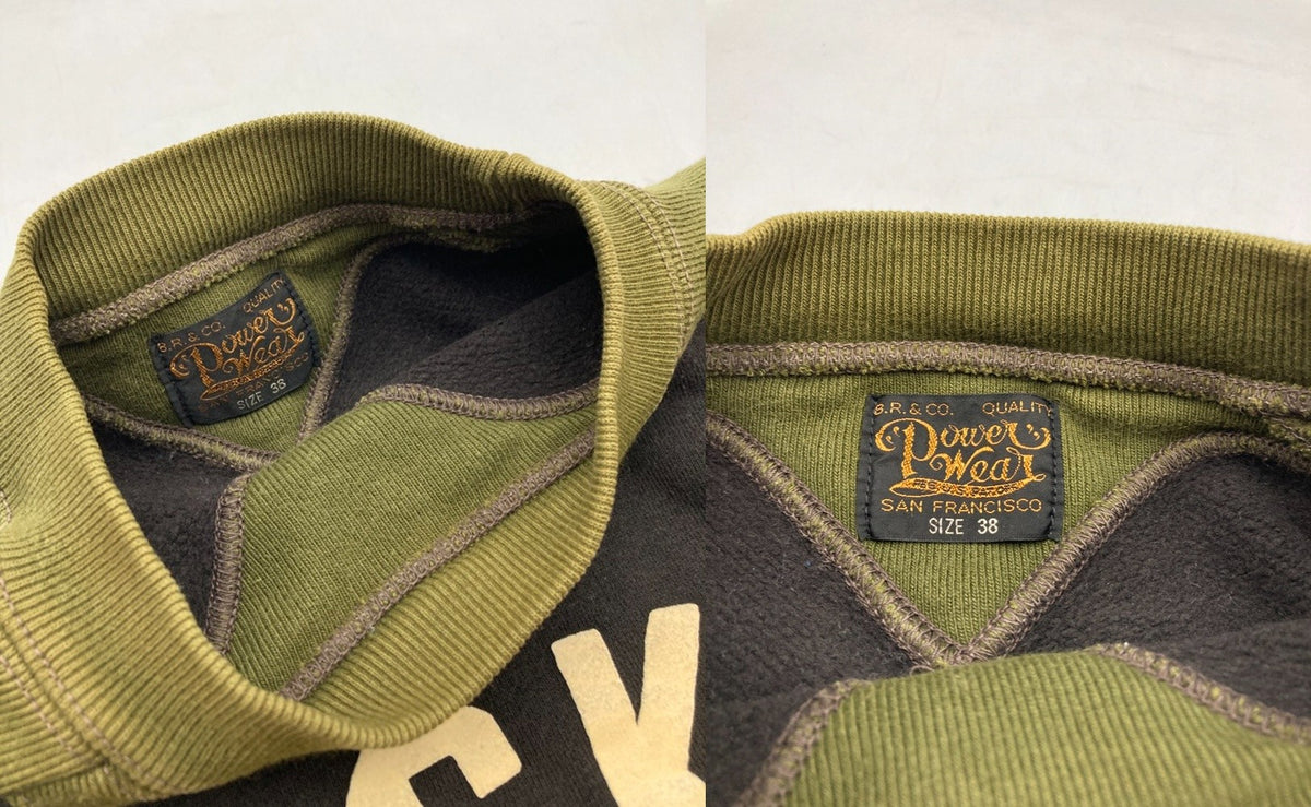 FREEWHEELERS フリーホイーラーズ COLORED TRIMMED SWEAT SHIRTS 【WRECKING CREW】 スウェット サイズ38 メンズ 中古 D4