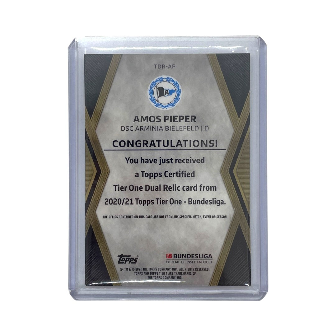 TOPPS サッカーカード TIER ONE AMOS PIEPER ARMINIA BIELEFELD 05/25 #TDR-AP 中古 IT1