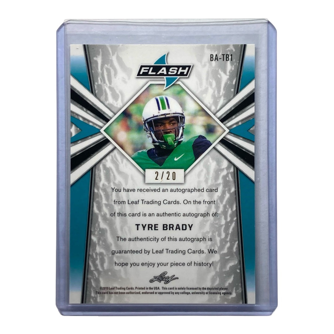 Leaf NFLカード FLASH TYRE BRADY 2/20 #BA-TB1 中古 IT2