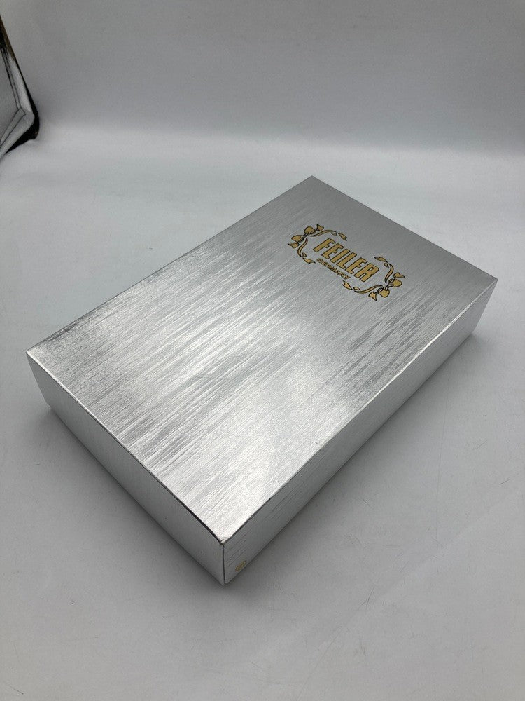 FEILER フェイラー 花柄 フェイスタオル ミントグリーン 中古 D4