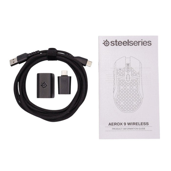 SteelSeries ゲーミングマウス 無線 ワイヤレス Aerox 9 Wireless 18ボタン 62618 中古 a1