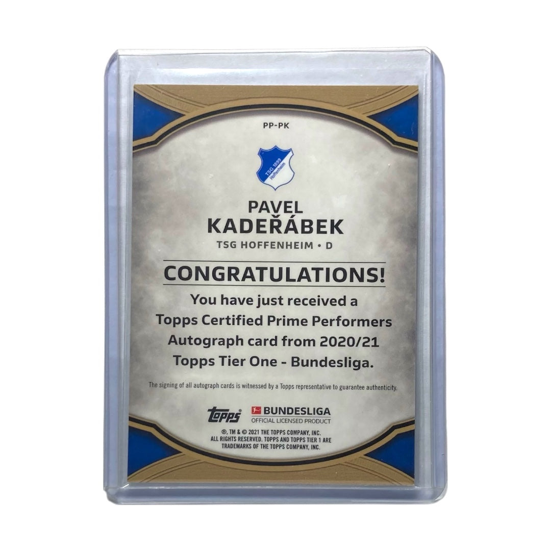 TOPPS サッカーカード TIER 1 PAVEL KADERABEK HOFFENHEIM /25 #PP-PK 中古 IT2