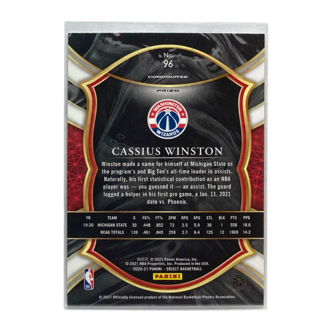 PANINI NBAカード SELECT PRIZM CASSIUS WINSTON WASHINGTON WIZARDS #96 中古 IT2