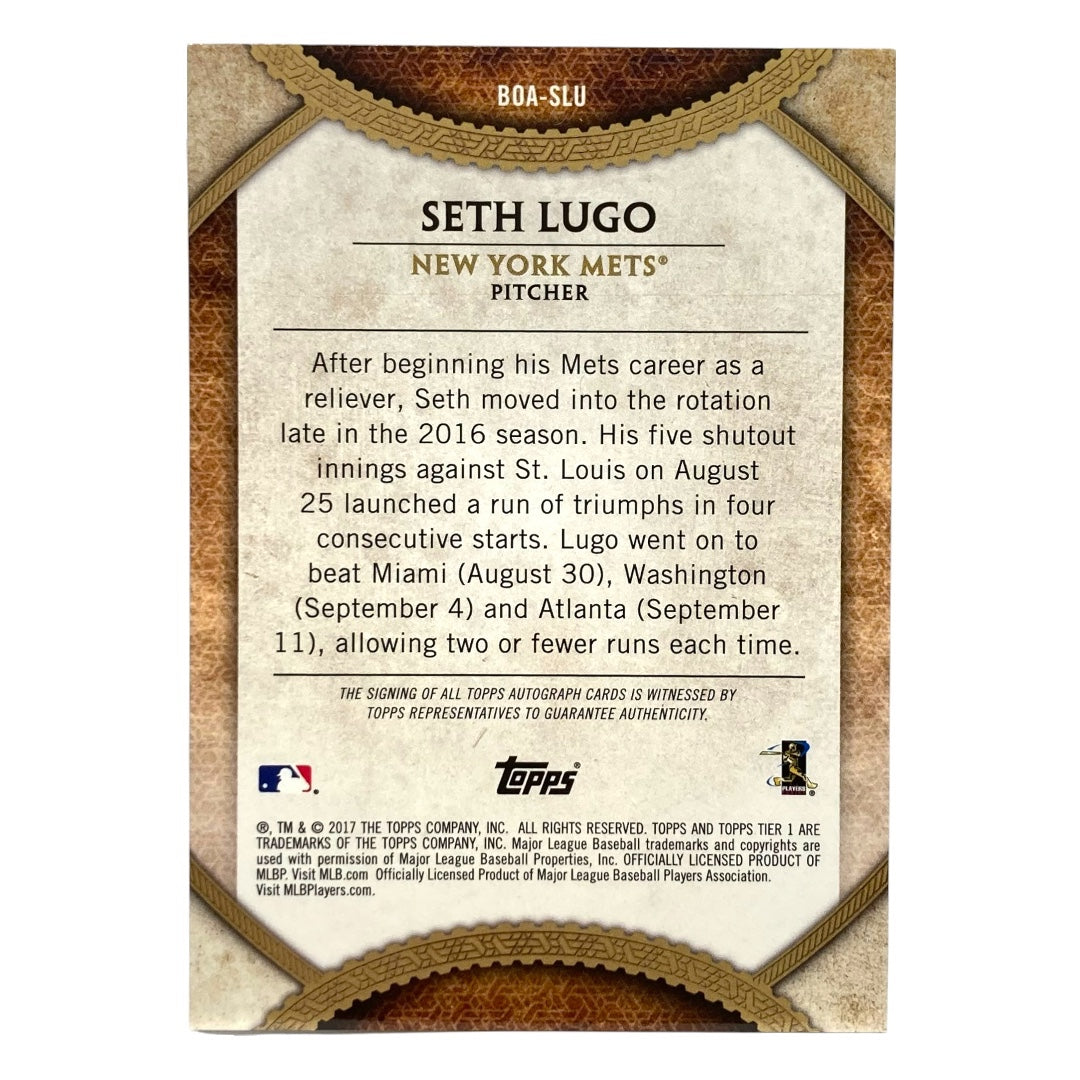 TOPPS MLBカード TIER ONE SETH LUGO METS 21/25 #BOA-SLU 中古 IT2