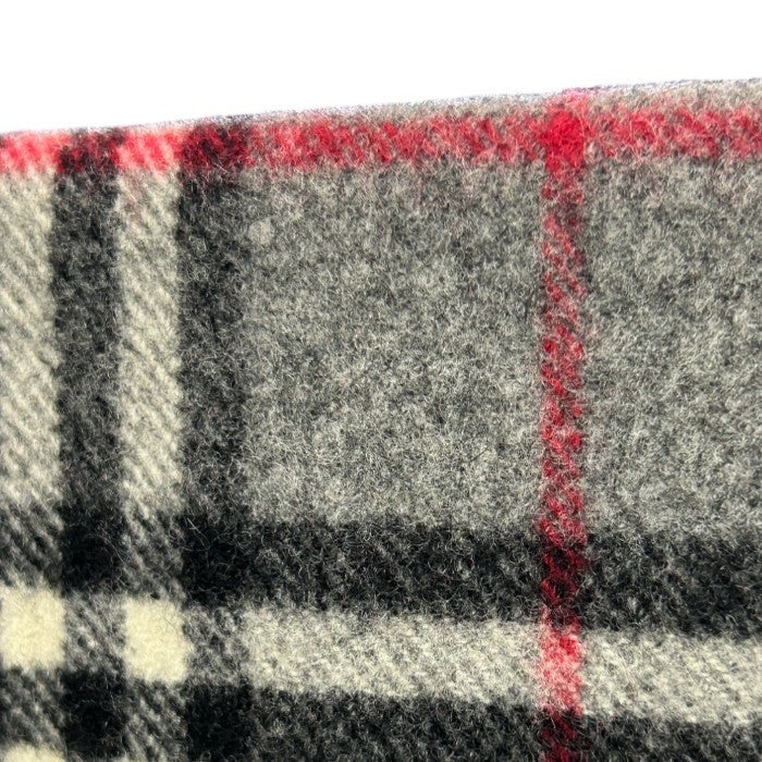 BURBERRY LONDON バーバリー ロンドン ノバチェック ラムウール 100% マフラー ブランド レディース メンズ ストール 中古 W4