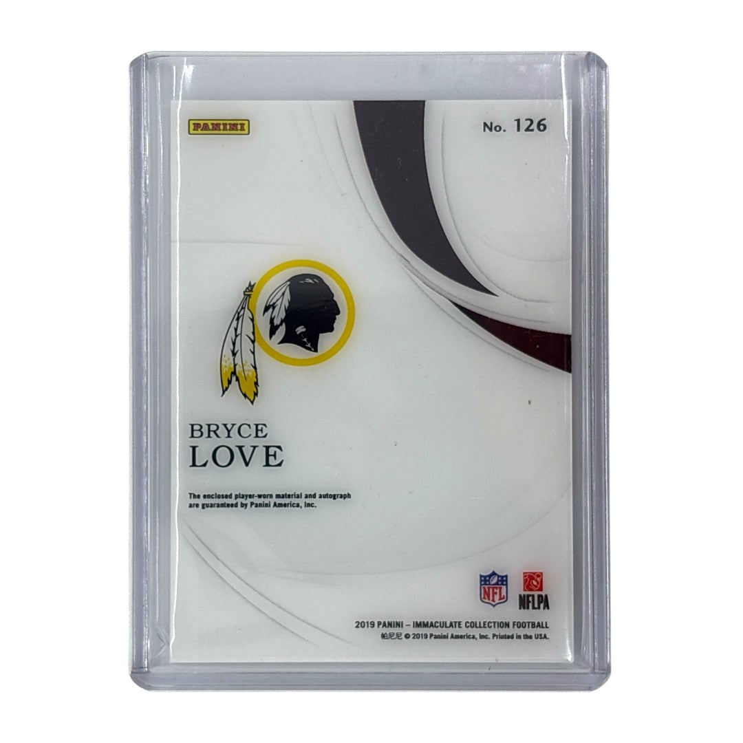 PANINI NFLカード IMMACULATE COLLECTION BRYCE LOVE WASHINGTON REDSKINS 24/25 #126 中古 IT1