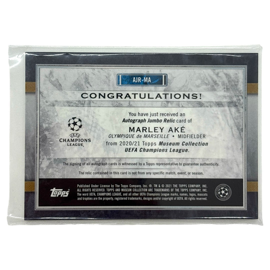 TOPPS サッカーカード MUSEUM COLLECTION MARLEY AKE OLYMPIQUE DE MARSEILLE 38/50 #AJR-MA 中古 IT1