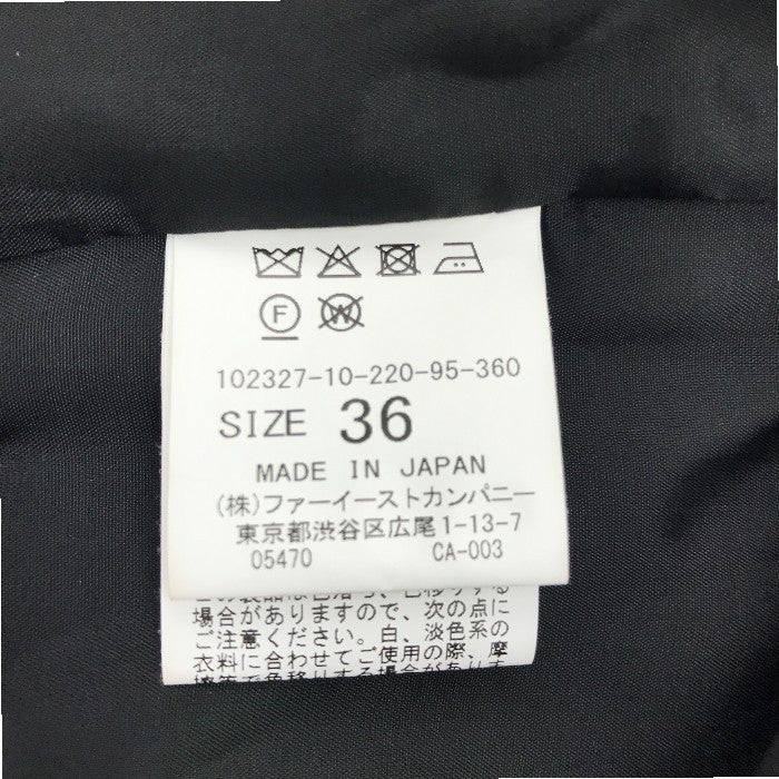 ANAYI アナイ モノトーンワッフルペプラムジレ レディース オールシーズン ベスト ブラック 36サイズ 10232710220 中古 Mk1