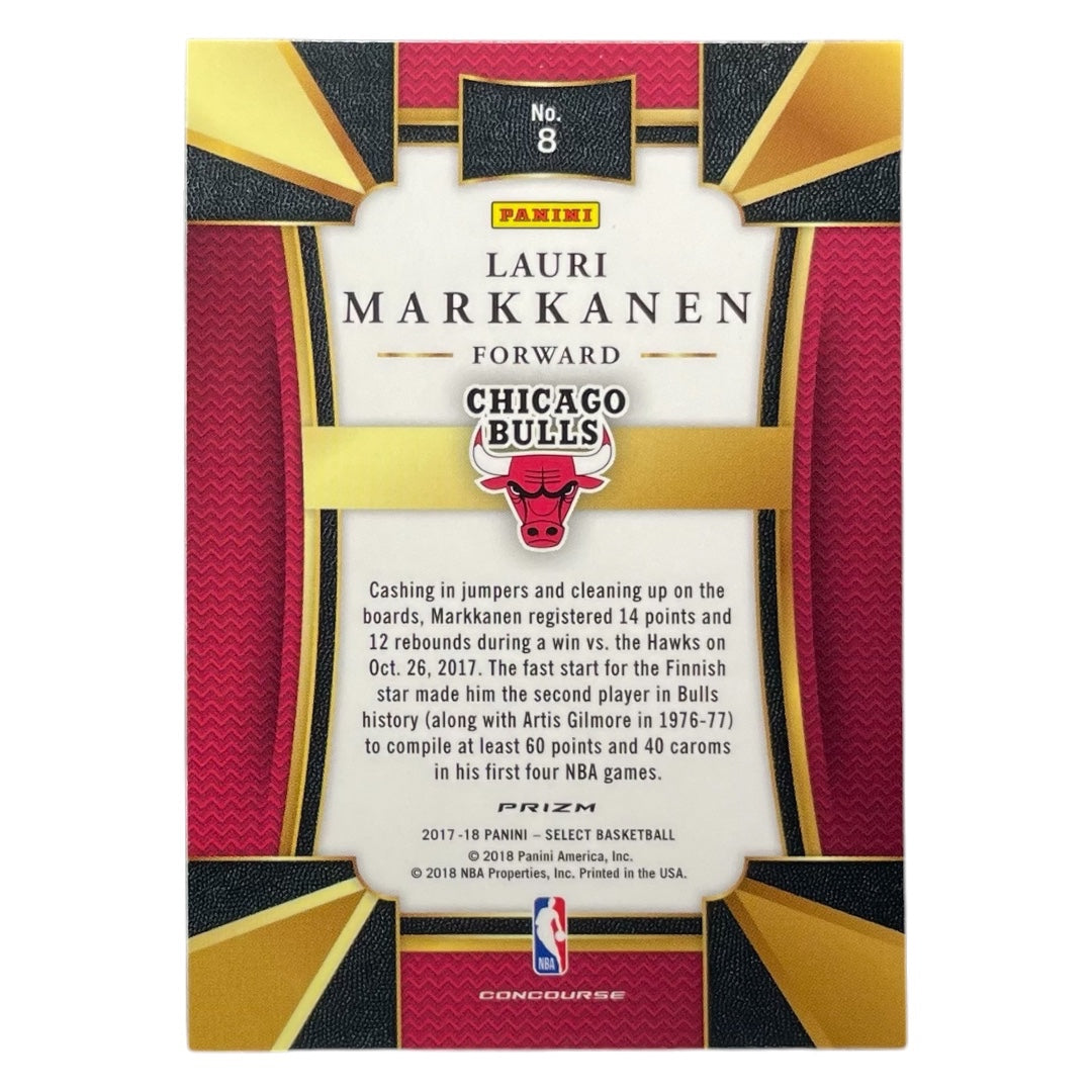 PANINI NBAカード SELECT PRIZM LAURI MARKKANEN CHICAGO BULLS #8 中古 IT2