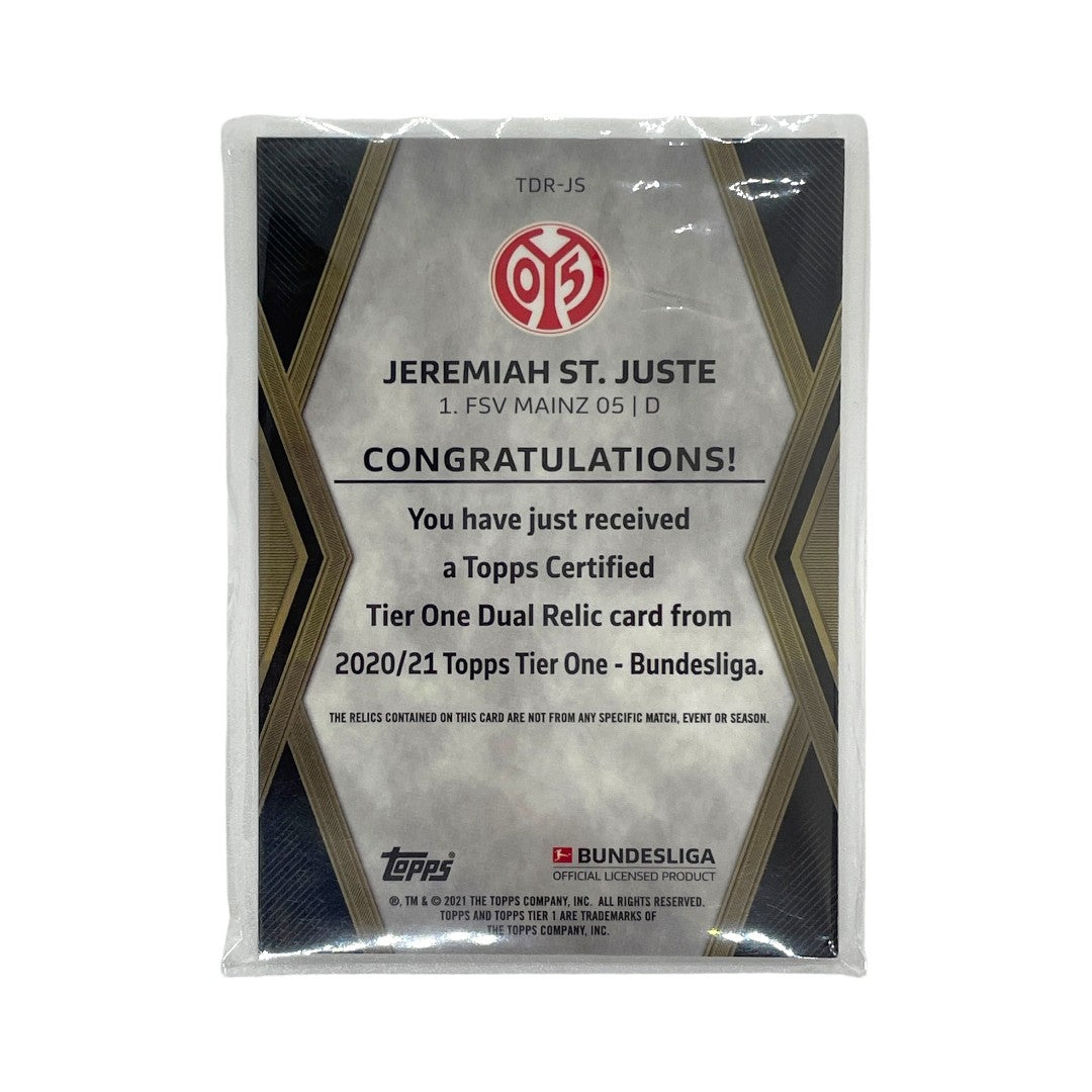 TOPPS サッカーカード TIER ONE JEREMIAH ST. JUSTE MAINZ 05 15/25 #TDR-JS 中古 IT1