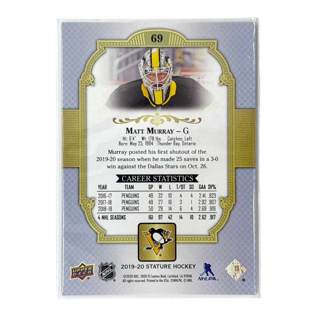 UPPER DECK NHLカード STATURE MATT MURRAY PENGUINS 79/85 #69 中古 IT1